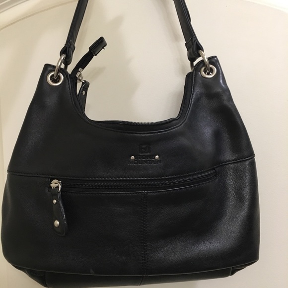 Stone Mountain bag/purse black leather - Picture 3 of 8